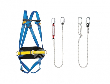 Bezpenostn set postroj + lano + tlumi pdu